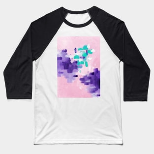 Modern Pastel Abstract Painting, Colorful Contemporary Painting 15 Baseball T-Shirt